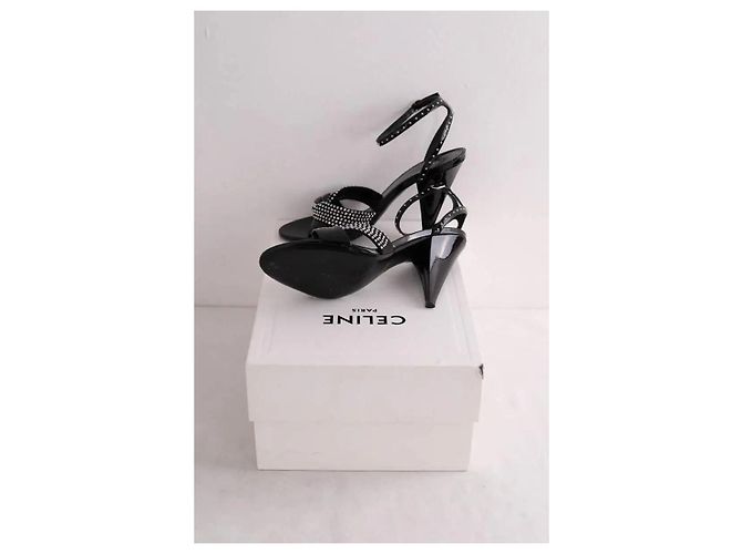 Tacones Céline de charol negro - vista 4