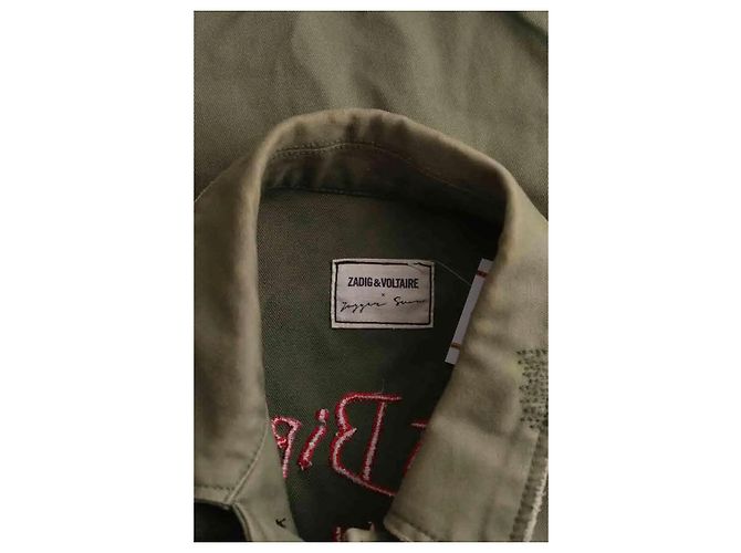 Chaqueta Zadig & Voltaire de algodón caqui Talla M - vista 5
