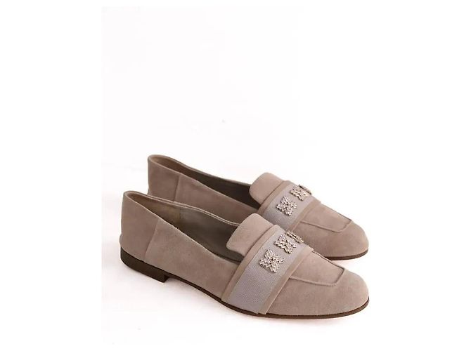 Max Mara Claire Loafer beige Wildleder - Ansicht 3