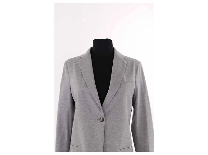 Blazer Fabiana Filippi de algodón gris - vista 2