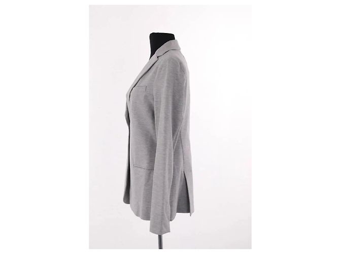 Blazer Fabiana Filippi de algodón gris - vista 3