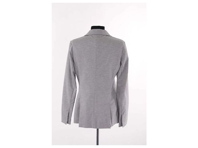 Blazer Fabiana Filippi de algodón gris - vista 4