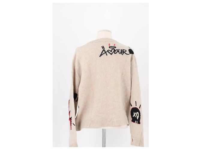 Zadig & Voltaire Pull en cachemire beige - vue 4