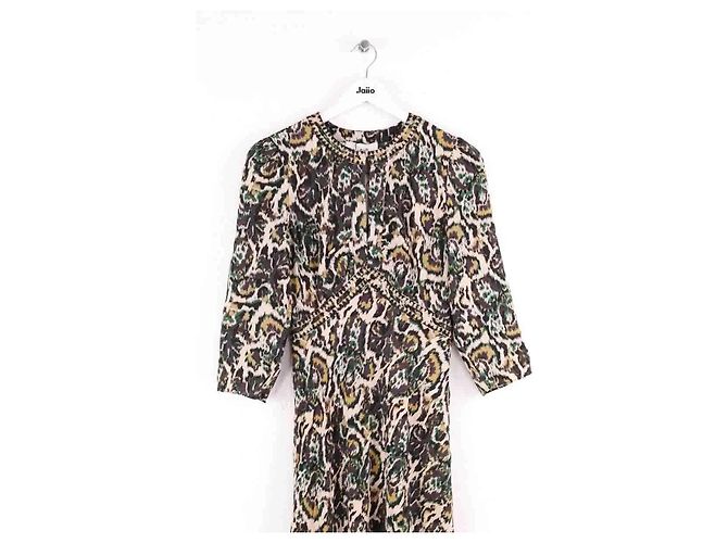 Ba&Sh mehrfarbiges Viskose Kleid Mehrfarben - Ansicht 2