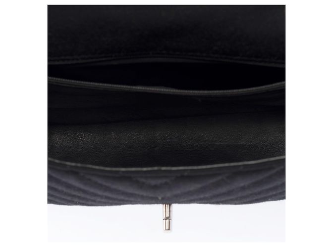Bolsa CHANEL Timeless/Classique em Algodão Preto - 103937 - vista 8