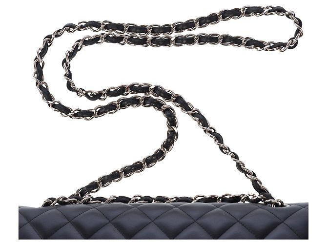 CHANEL Timeless/Classique Tasche aus schwarzem Leder - 103964 - Ansicht 9