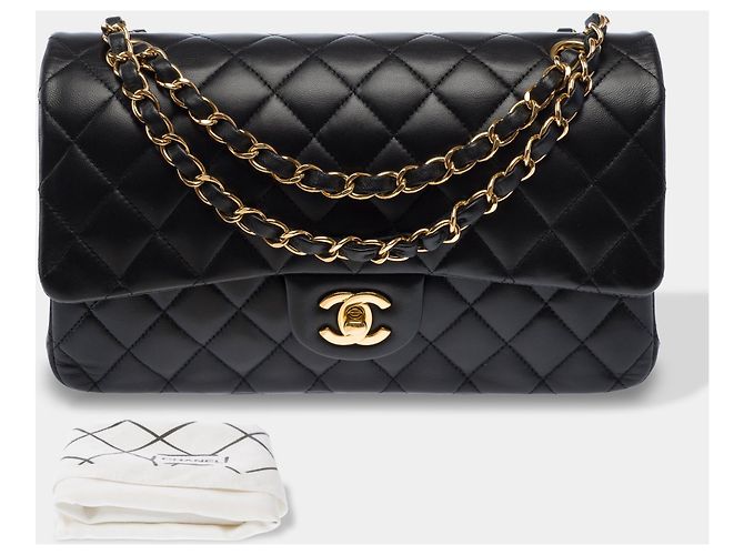 Bolsa CHANEL Timeless/Classique em Couro Preto - 103965 - vista 2