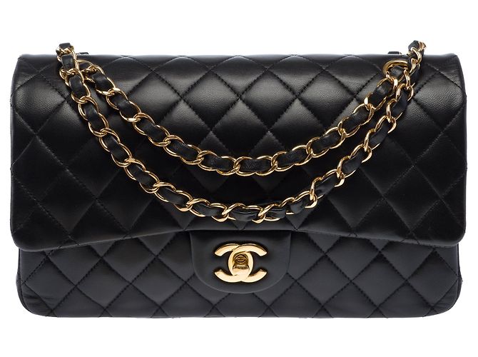Bolsa CHANEL Timeless/Classique em Couro Preto - 103965 - vista 3