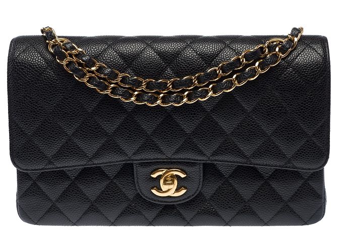 CHANEL Timeless/Classique Tasche aus schwarzem Leder - 103967 - Ansicht 2