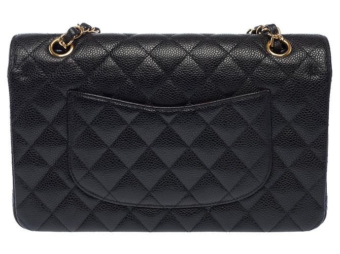 CHANEL Timeless/Classique Tasche aus schwarzem Leder - 103967 - Ansicht 3