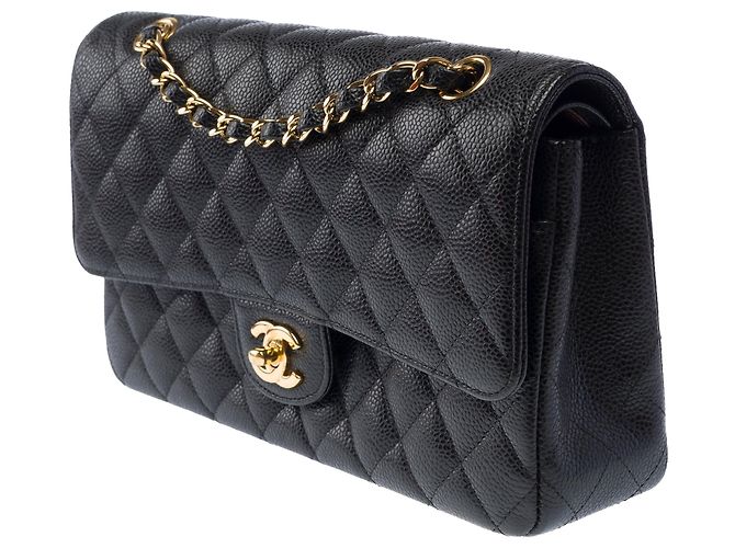 CHANEL Timeless/Classique Tasche aus schwarzem Leder - 103967 - Ansicht 4