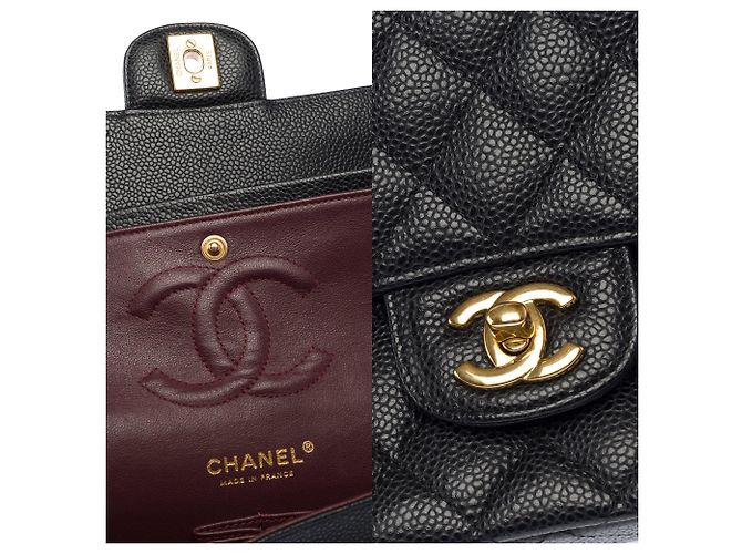 CHANEL Timeless/Classique Tasche aus schwarzem Leder - 103967 - Ansicht 6