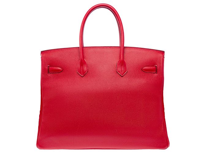 Hermès mala HERMES Birkin 35 em Couro Vermelho - 103974 - vista 4