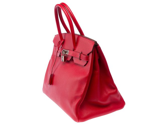 Hermès mala HERMES Birkin 35 em Couro Vermelho - 103974 - vista 5