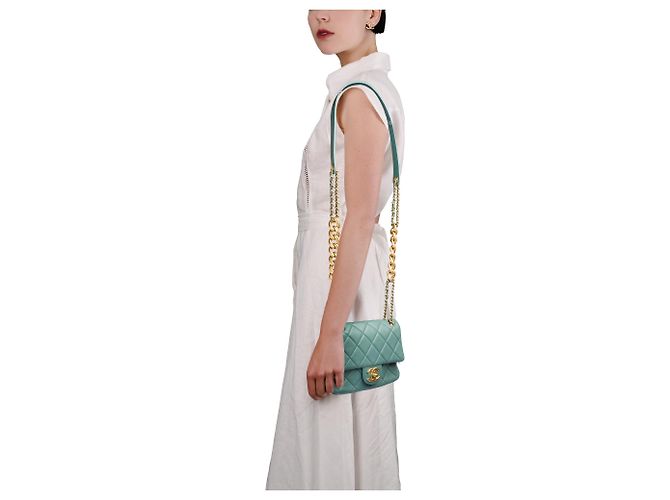 CHANEL Timeless/Classique Tasche aus blauem Leder - 103962 - Ansicht 12