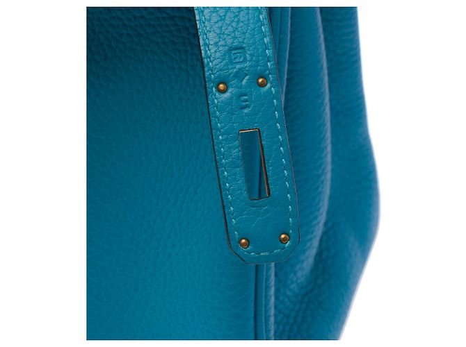 Hermès mala HERMES Birkin 30 em Couro Azul - 103950 - vista 8