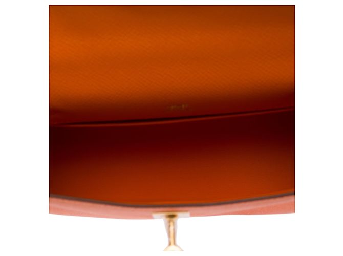 Hermès Borsa HERMES Kelly Mini in Pelle Arancione - 103959 - vista 10