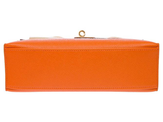 Hermès Borsa HERMES Kelly Mini in Pelle Arancione - 103959 - vista 12