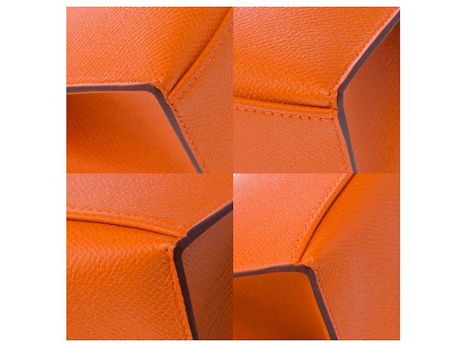 Hermès Borsa HERMES Kelly Mini in Pelle Arancione - 103959 - vista 13
