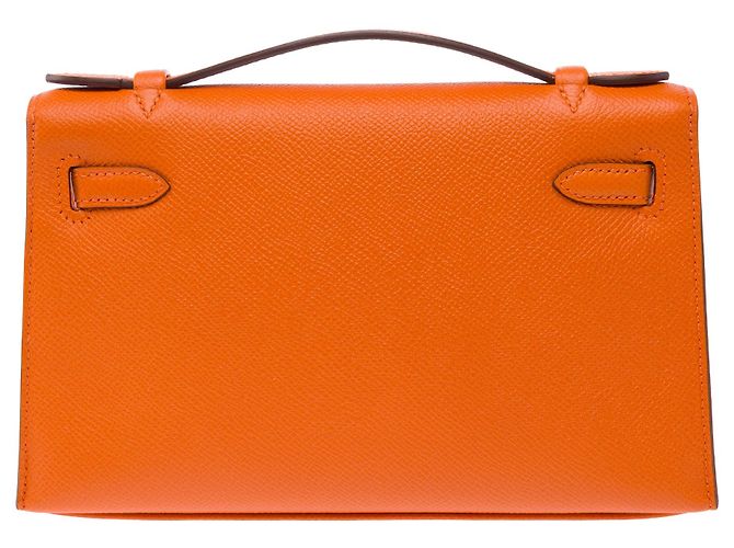 Hermès Borsa HERMES Kelly Mini in Pelle Arancione - 103959 - vista 4