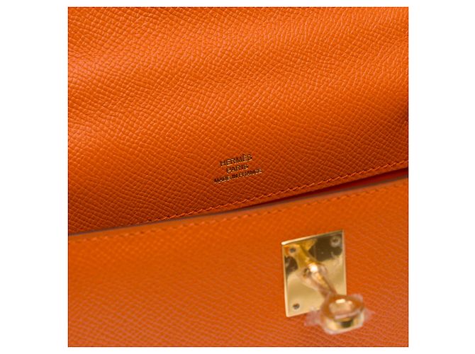 Hermès Borsa HERMES Kelly Mini in Pelle Arancione - 103959 - vista 8