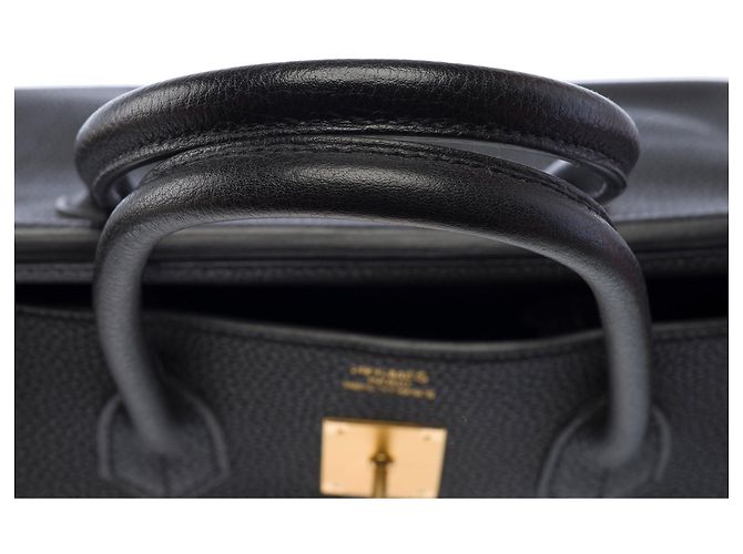 Hermès Borsa HERMES Birkin 35 in Pelle Nera - 103947 Nero - vista 10
