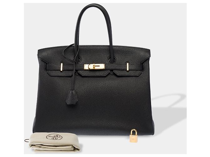 Hermès Borsa HERMES Birkin 35 in Pelle Nera - 103947 Nero - vista 2