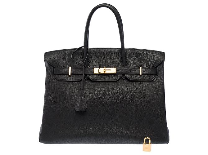 Hermès Borsa HERMES Birkin 35 in Pelle Nera - 103947 Nero - vista 3
