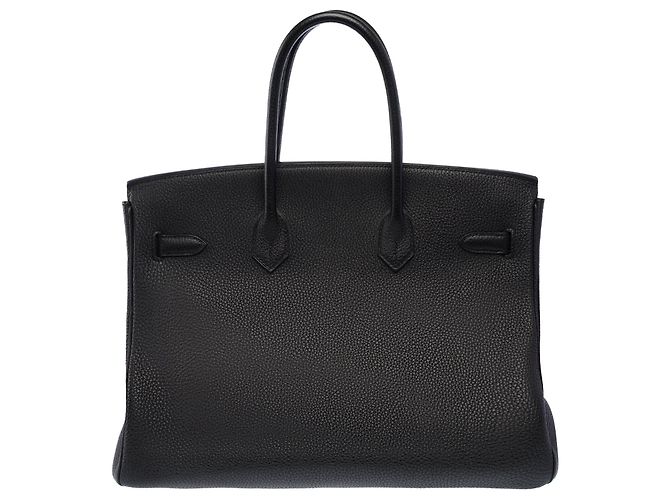 Hermès Borsa HERMES Birkin 35 in Pelle Nera - 103947 Nero - vista 4