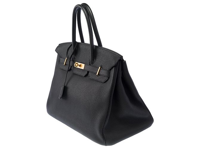 Hermès Borsa HERMES Birkin 35 in Pelle Nera - 103947 Nero - vista 5