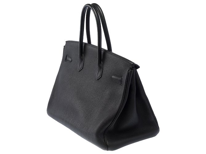 Hermès Borsa HERMES Birkin 35 in Pelle Nera - 103947 Nero - vista 6