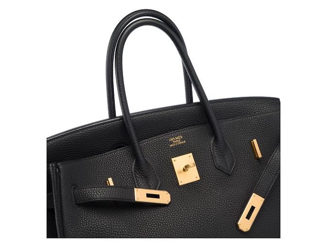 Hermès Borsa HERMES Birkin 35 in Pelle Nera - 103947 Nero - vista 7