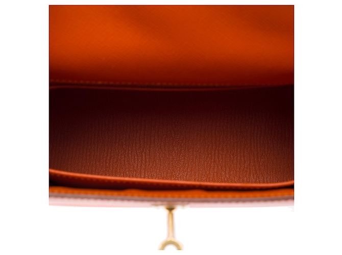 Hermès Bolsa HERMES Kelly 25 em Couro Laranja - 103948 - vista 9