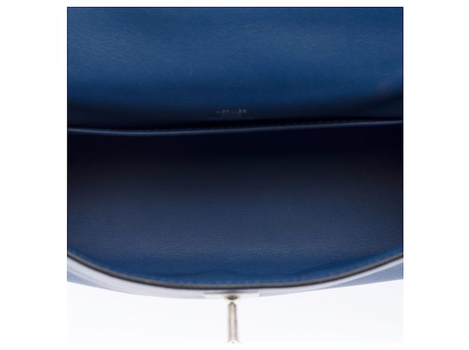 Hermès Borsa HERMES Kelly Mini in Pelle Blu - 103945 - vista 10