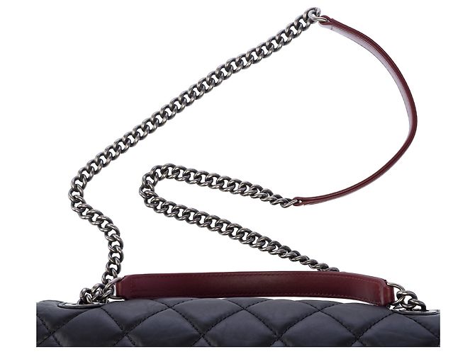 CHANEL Timeless/Classique Tasche aus schwarzem Leder - 103940 - Ansicht 10