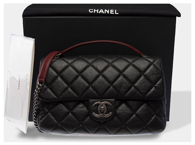 CHANEL Timeless/Classique Tasche aus schwarzem Leder - 103940 - Ansicht 2