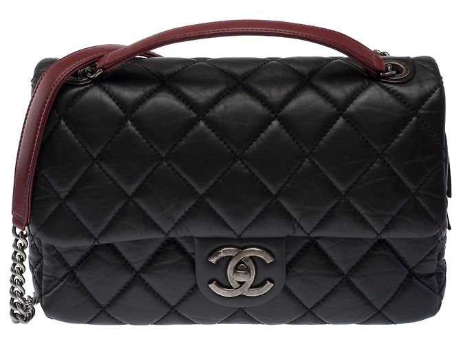 CHANEL Timeless/Classique Tasche aus schwarzem Leder - 103940 - Ansicht 3
