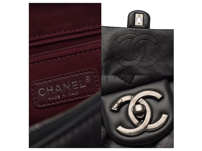 CHANEL Timeless/Classique Tasche aus schwarzem Leder - 103940 - Ansicht 7