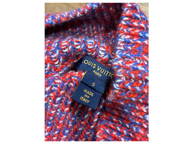 Louis Vuitton Top de Punto sin Mangas con Cuello Alto y Dije LV Blanco Roja Azul - vista 2