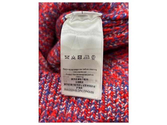 Louis Vuitton Top de Punto sin Mangas con Cuello Alto y Dije LV Blanco Roja Azul - vista 4