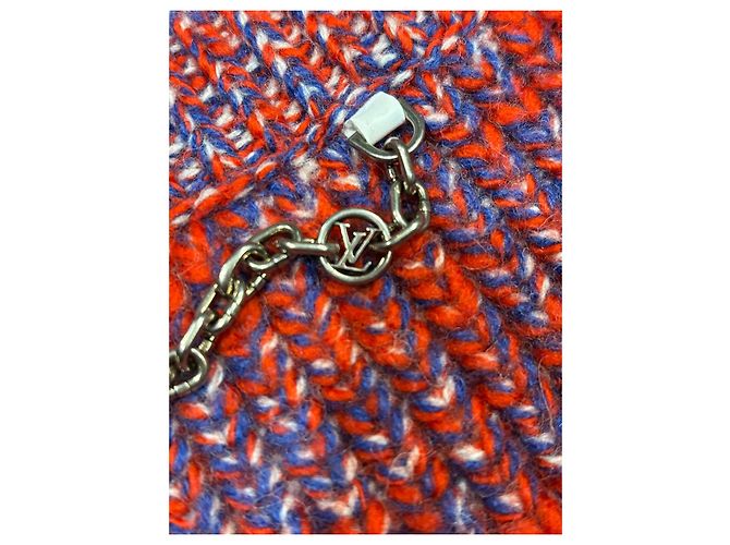 Louis Vuitton Top de Punto sin Mangas con Cuello Alto y Dije LV Blanco Roja Azul - vista 5