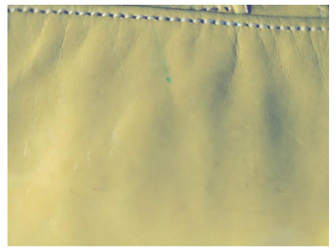Charles Jourdan BORSA in bellissimo CUOIO giallo e Sottile Tracolla CON una CINTURA Sottile e lunga piccoli piedini in ottone dorato - vista 11