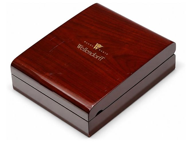 Collana Wellendorff Sonnenglanzknoten Oro Bianco 750/18K Brillanti Rivière 40 cm - vista 4