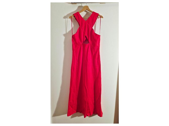 Sandro Langes rotes Kleid - Ansicht 7
