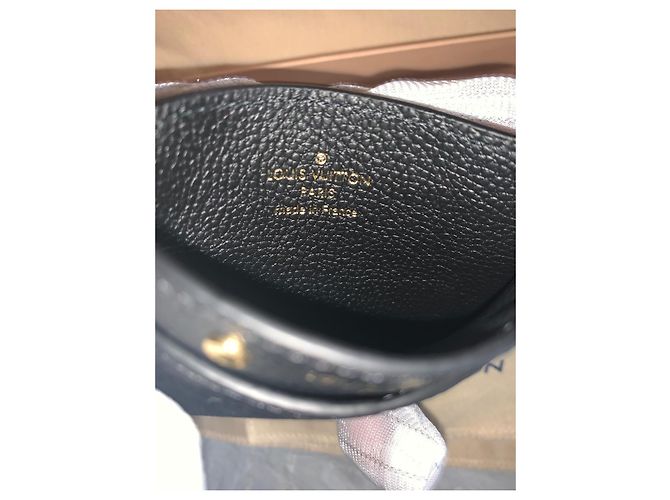 Louis Vuitton Monogram Empreinte Leather Card Holder Black - view 3