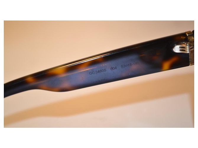 Gucci GG0460/S Sonnenbrille Schmetterlingsform Schildpatt Braun - Ansicht 7