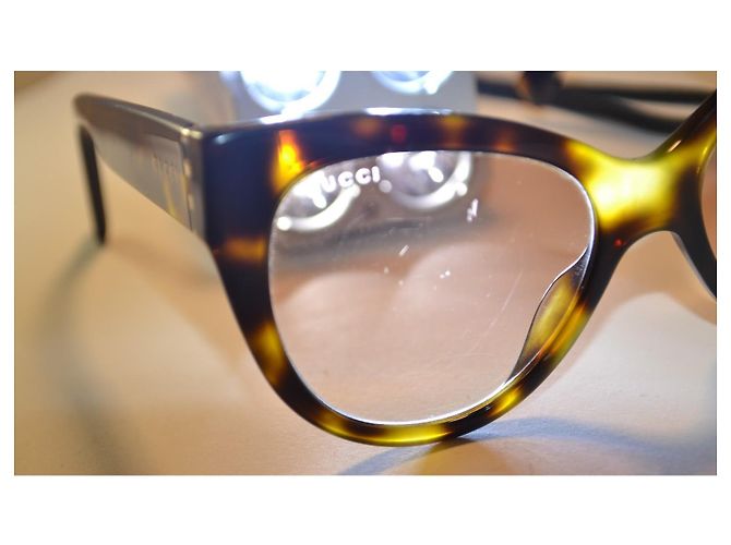 Gucci GG0460/S Sonnenbrille Schmetterlingsform Schildpatt Braun - Ansicht 8