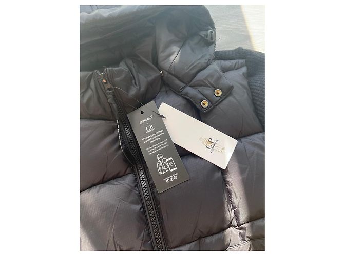 CP Company C.P. Company Veste à Capuche en Nylon et Laine - Noir - vue 5