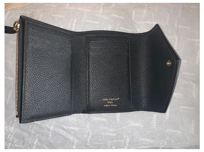 Louis Vuitton Monogram Empreinte Compact Wallet Black - view 3