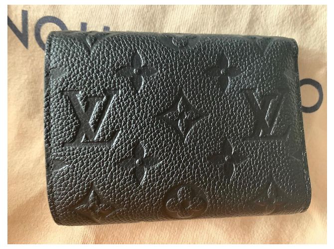 Louis Vuitton Monogram Empreinte Compact Wallet Black - view 4